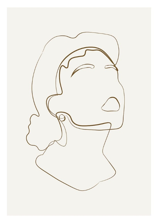 Picture of ABSTRACT FACE LINE ART
