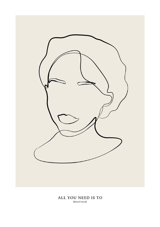 Picture of MODERN FEMALE LINE ART