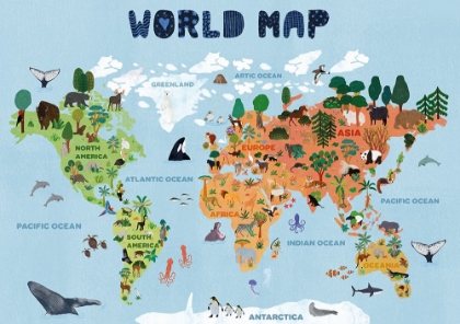 Picture of WORLD MAP FOR KIDS