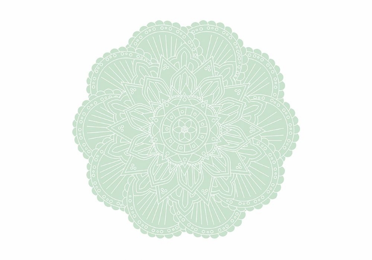 Picture of ABSTRACT GREEN MANDALA