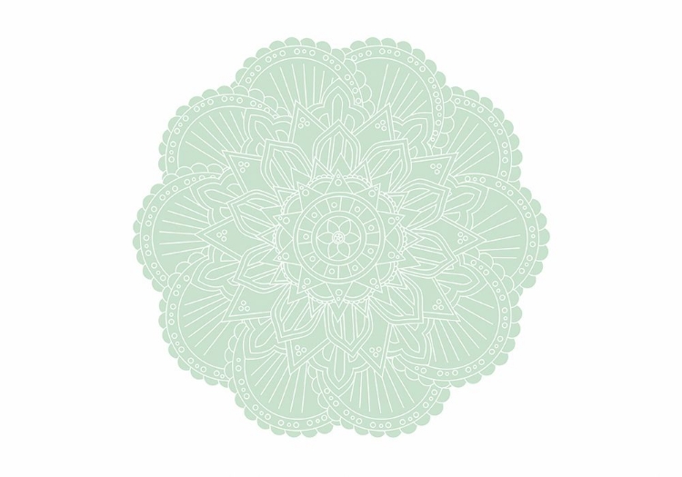 Picture of ABSTRACT GREEN MANDALA