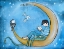 Picture of BOY READING ON MOON