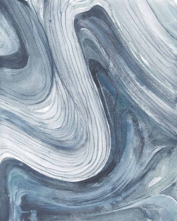 Picture of SWIRL II BLUE GRAY