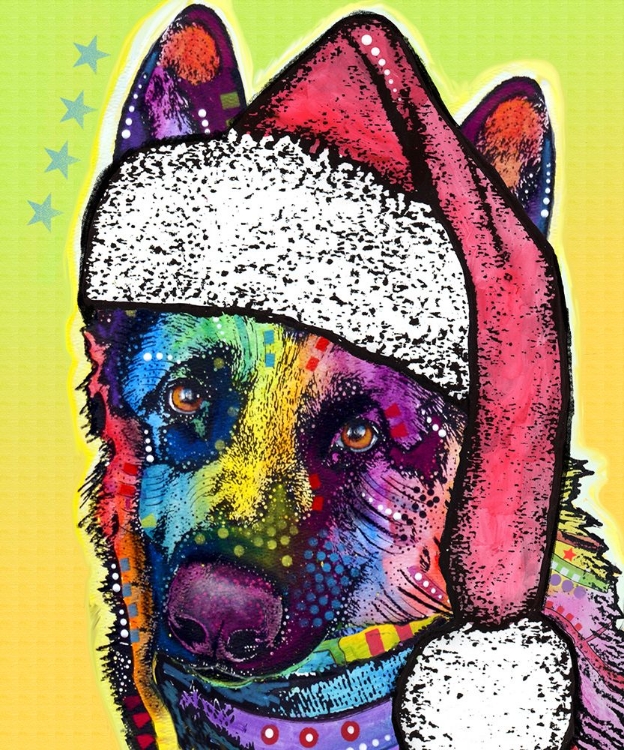 Picture of GERMAN SHEPHERD CHRISTMAS