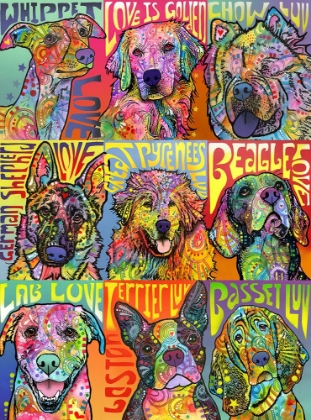 Picture of NINE UP OF DOGS