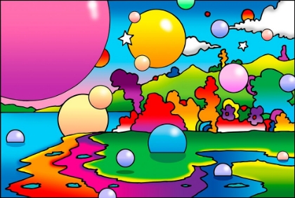 Picture of BUBBLES LANDSCAPE