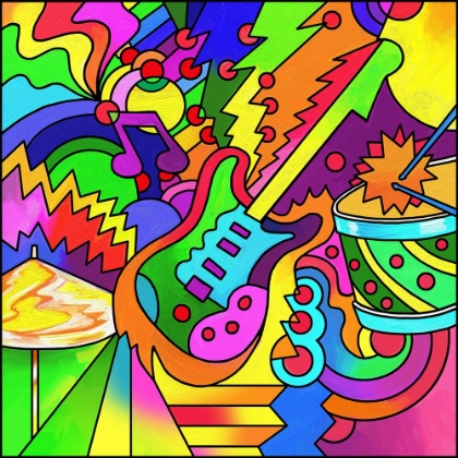 Picture of POP ART GUITAR DRUM