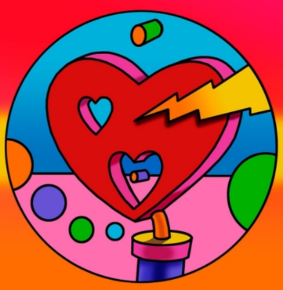 Picture of POP-ART-LIGHTNING-HEART-CIRCLE