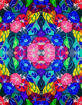 Picture of POP ART FLOWERS KALEIDOSCOPE