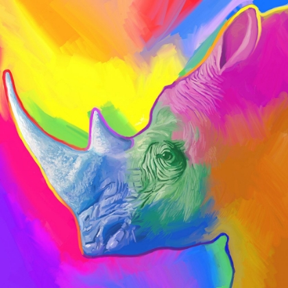 Picture of RHINO POP ART