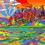 Picture of POP ART LANDSCAPE BAYOU