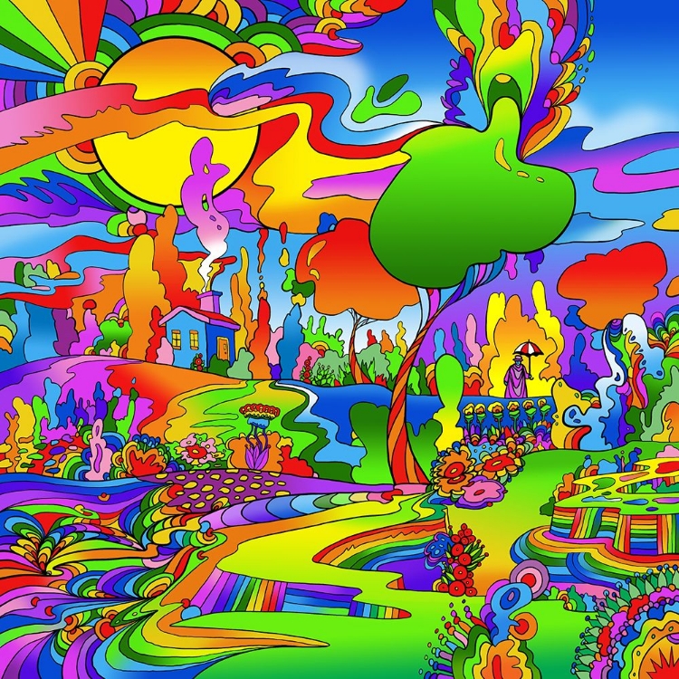 Picture of UMBRELLA MAN LANDSCAPE 1119
