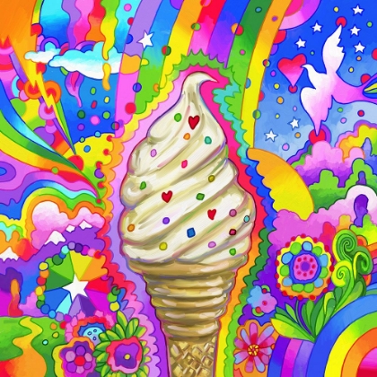 Picture of ICE CREAM CONE POP ART