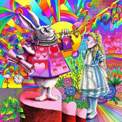 Picture of ALICE AND WHITE RABBIT