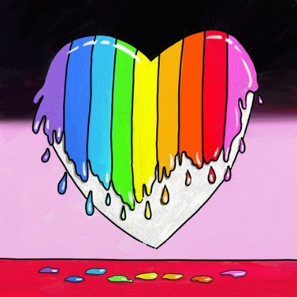 Picture of RAINBOW PAINT HEART 2