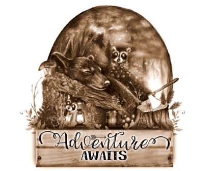 Picture of ADVENTURE AWAITS - SEPIA