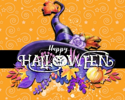 Picture of HAPPY HALLOWEEN SIGN - WITCH HAT