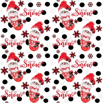 Picture of LET IT SNOW - PEPPERMINT SNOWMAN - CHRISTMAS PATTERN
