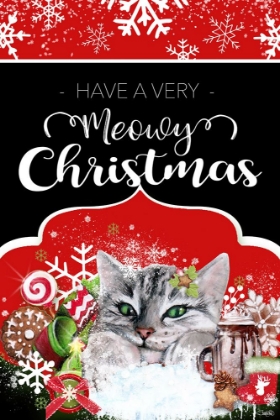 Picture of HAVE A VERY MEOWY CHRISTMAS - FLAG SIGN