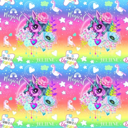 Picture of UNICORN RAINBOW OMBRE PATTERN