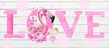 Picture of LOVE PINK FLAMINGO