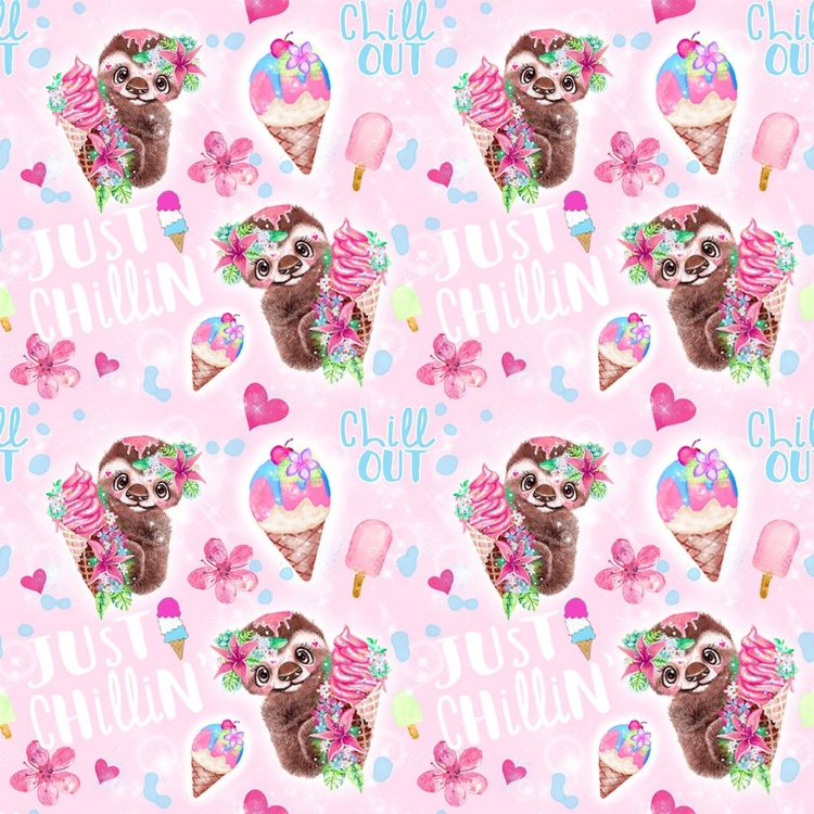 Picture of JUST CHILLN SLOTH PATTERN