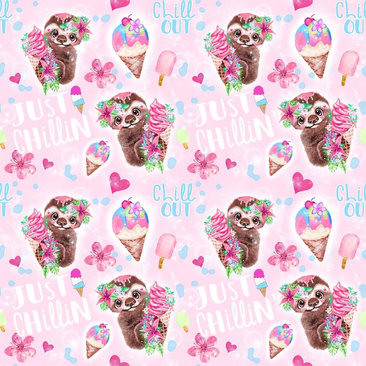 Picture of JUST CHILLN SLOTH PATTERN