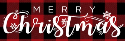 Picture of MERRY CHRISTMAS RED PLAID