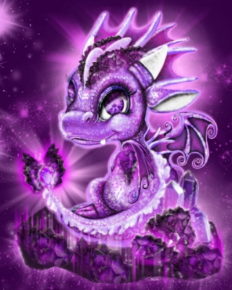 Picture of FEBRUARY - AMETHYST - BIRTHSTONE LIL DRAGONZ