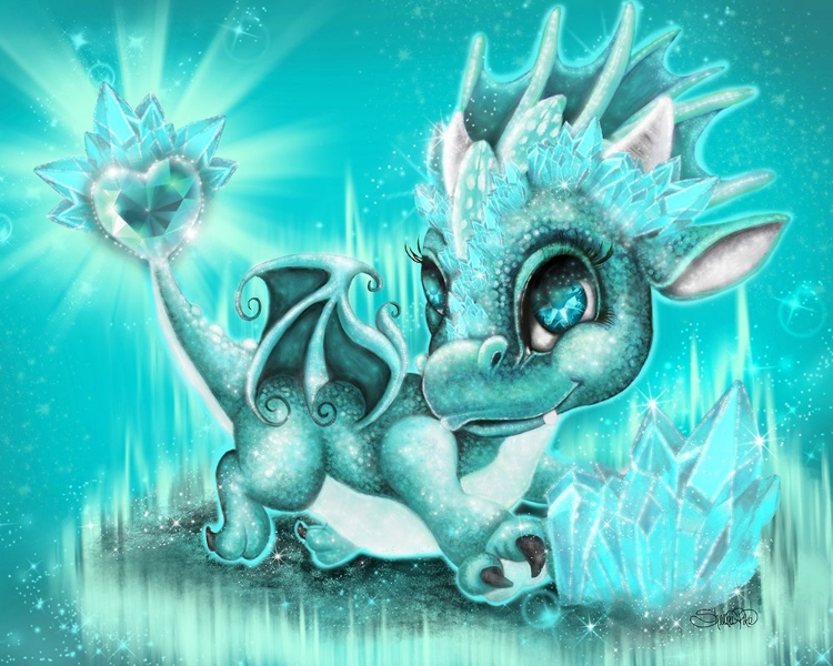 Picture of MARCH - AQUAMARINE - BIRTHSTONE LIL DRAGONZ