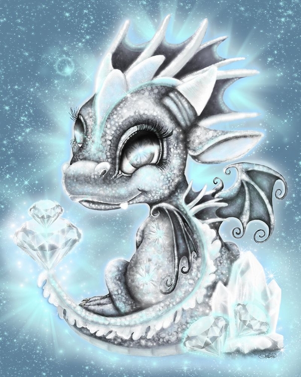 Picture of APRIL - DIAMOND - BIRTHSTONE LIL DRAGONZ