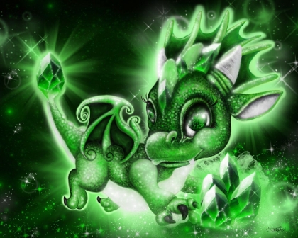 Picture of MAY - EMERALD - BIRTHSTONE LIL DRAGONZ