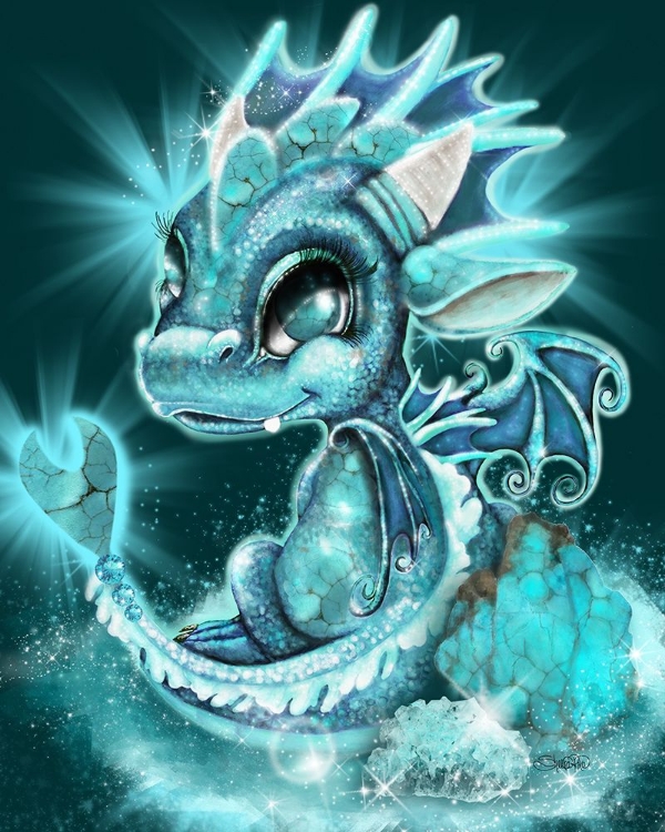 Picture of DECEMBER - TURQOUISE - BIRTHSTONE LIL DRAGONZ