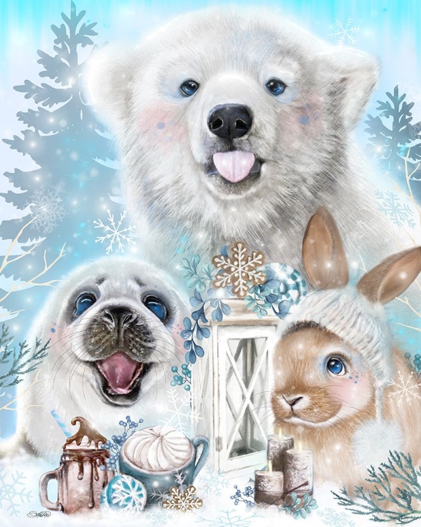 Picture of SNOWFLAKE KISSES POLAR BEAR AND FRIENDS