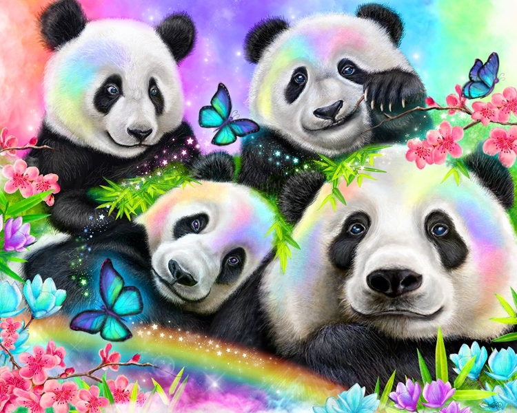 Picture of BEST BUDDIES - RAINBOW PANDAS