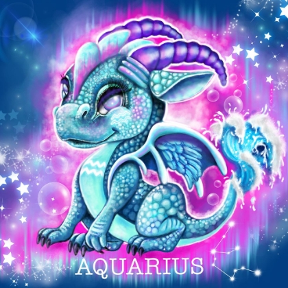 Picture of ZODIAC LIL DRAGONZ AQUARIUS