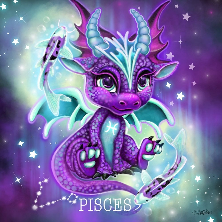 Picture of ZODIAC LIL DRAGONZ PISCES