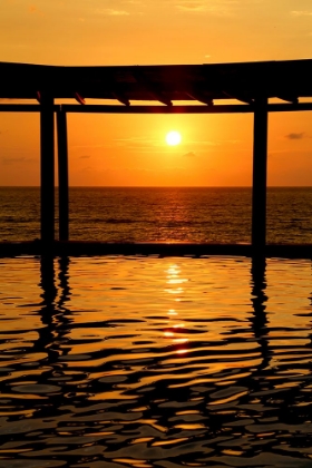 Picture of MEXICO GAZEBO SUNSET