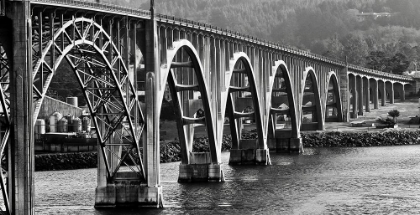 Picture of OREGON BRIDGE IN BLACK AND WHITE