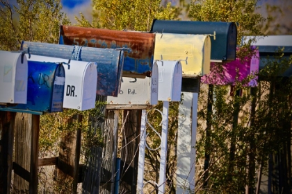 Picture of COLORFUL ROUTE66 MAILBOXES