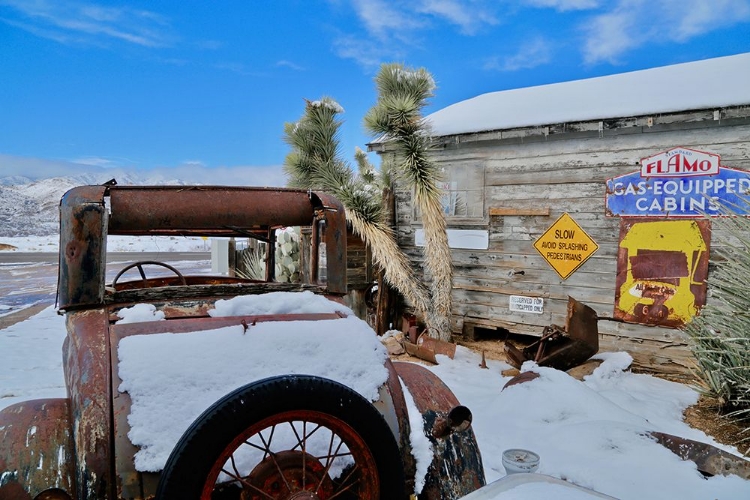 Picture of VINTAGE MODEL T IN SNOW