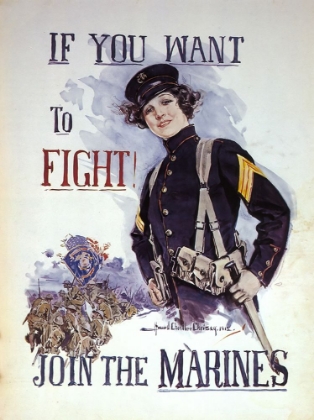 Picture of WOMAN MARINES WANT TO FIGHT