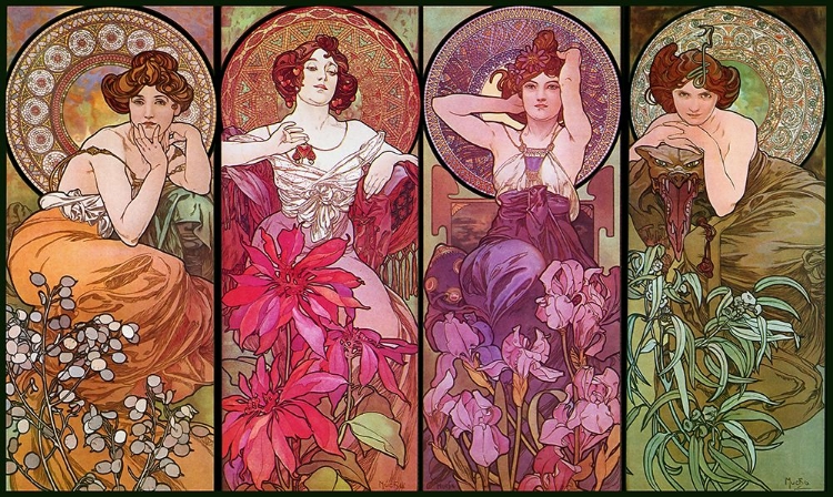 Picture of MUCHA TOPAZ RUBY AMETHYST EMERAUDE