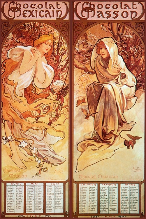 Picture of MUCHA CHOCOLAT PANELS