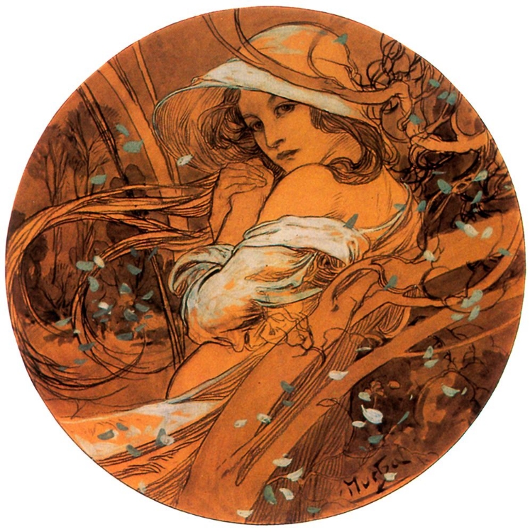 Picture of MUCHA WINTER MEDALLION