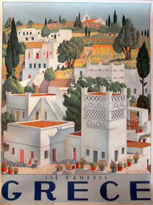 Picture of GREECE DANDROS TRAVEL POSTER