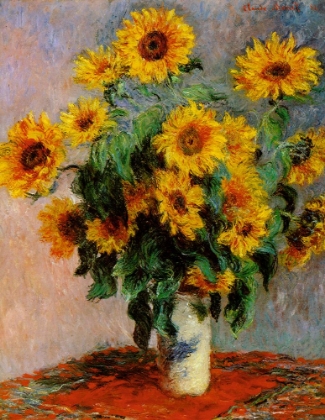 Picture of MONET-BOUQUET OF SUNFLOWERS
