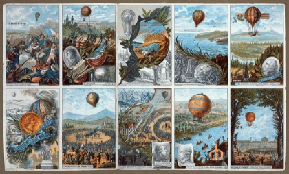Picture of VINTAGE HOT AIR BALLOONS CARD