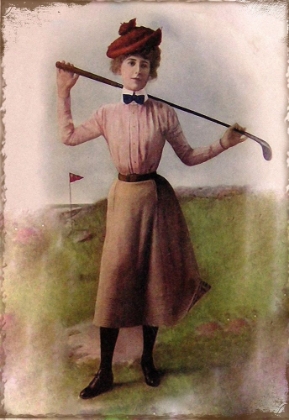 Picture of VINTAGE LADY GOLFER