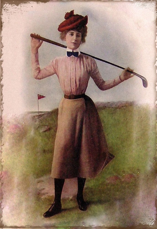 Picture of VINTAGE LADY GOLFER